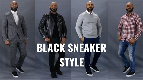 how to wear black sneakers